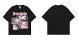 画像4: Unisex Girl Anime Print Short Sleeve T-Shirt　男女兼用ユニセックスガールアニメプリントプリントラウンドネック半袖Tシャツ (4)