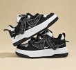 画像7: Unisex Ukiyo-e Wave Print Lace-up Leather Sneakers shoes ユニセックス 男女兼用浮世絵波プリントレザー レースアップスニーカー (7)