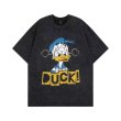 画像2: Unisex Vintage Donald Duck Classical Paint T-shirt Unisex 男女兼用 ユニセックス ヴィンテージ 古着加工 ドナルドダック クラシカルペイント Tシャツ (2)