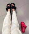 画像7: Big ribbon platform slippers sandals 　ビッグリボンプラットフォーム厚底サンダルスリッパ (7)