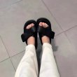 画像4: Big ribbon platform slippers sandals 　ビッグリボンプラットフォーム厚底サンダルスリッパ (4)