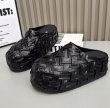 画像7: Flat thick sole Baotou leather braided slippers sandals　レザー編み込みプラットフォーム厚底ハーフサンダル　スリッパ (7)