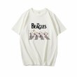 画像6: Snoopy the beagles Beatles Abbey Road Print Tshirts ユニセックス男女兼用 ザベーグルズアビーロードスヌーピー 半袖 Tシャツ (6)