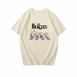 画像2: Snoopy the beagles Beatles Abbey Road Print Tshirts ユニセックス男女兼用 ザベーグルズアビーロードスヌーピー 半袖 Tシャツ (2)