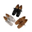 画像4: Women's French Belt Buckle Leather Single Shoe Sneakers　英国フレンチベルトバックルレザーシングルシューズスニーカースリッポンローファー (4)