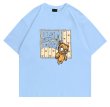 画像12: vibe Graffiti bear paint round neck T-shir  ユニセックス男女兼用グラフィックベアプリント半袖 Tシャツ (12)