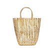 画像14: French woven basket shopping beach bagTote Bag　　フレンチ編み込みかご籠ショッピングビーチショートハンドルトートバッグ (14)