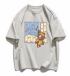 画像13: vibe Graffiti bear paint round neck T-shir  ユニセックス男女兼用グラフィックベアプリント半袖 Tシャツ (13)