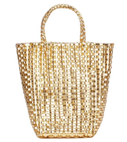 画像1: French woven basket shopping beach bagTote Bag　　フレンチ編み込みかご籠ショッピングビーチショートハンドルトートバッグ (1)