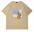 画像14: vibe Graffiti bear paint round neck T-shir  ユニセックス男女兼用グラフィックベアプリント半袖 Tシャツ (14)