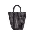 画像3: French woven basket shopping beach bagTote Bag　　フレンチ編み込みかご籠ショッピングビーチショートハンドルトートバッグ (3)