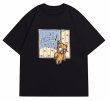 画像10: vibe Graffiti bear paint round neck T-shir  ユニセックス男女兼用グラフィックベアプリント半袖 Tシャツ (10)