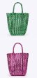 画像10: French woven basket shopping beach bagTote Bag　　フレンチ編み込みかご籠ショッピングビーチショートハンドルトートバッグ (10)