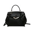 画像3: Ladies Bag Large Capacity Handbag Shoulder BagTote Shoulder Bag PUレザースマイルチャーム付きトートショルダーバッグ (3)