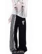 画像5: Half lace and half ribbon bottom sweatpants  hiphop dance pants trousers 　ハーフレース＆ハーフリボンスエットパンツ (5)