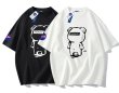 画像5: NASA x Transparent Bear Round Neck T-Shirt   ユニセックス男女兼用透明ベア熊プリント半袖 Tシャツ (5)