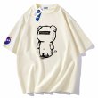 画像3: NASA x Transparent Bear Round Neck T-Shirt   ユニセックス男女兼用透明ベア熊プリント半袖 Tシャツ (3)