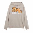 画像1:  Garfield print hoodie Hoodie Sweatshirt　 ユニセックス 男女兼用ガーフィールドプリント フーディプルオーバートレーナー  パーカー  (1)