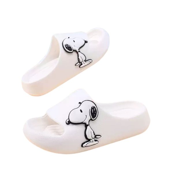 画像1: Snoopy Deformed donut flip flops soft bottom sandals slippers Beach sandals  ユニセックス男女兼用 スヌーピー ドーナツ フリップフロップ  シャワー ビーチ サンダル (1)