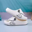 画像12: Snoopy Deformed Heart flip flops soft bottom sandals slippers Beach sandals  ユニセックス男女兼用 スヌーピー ハート フリップフロップ  シャワー ビーチ サンダル (12)