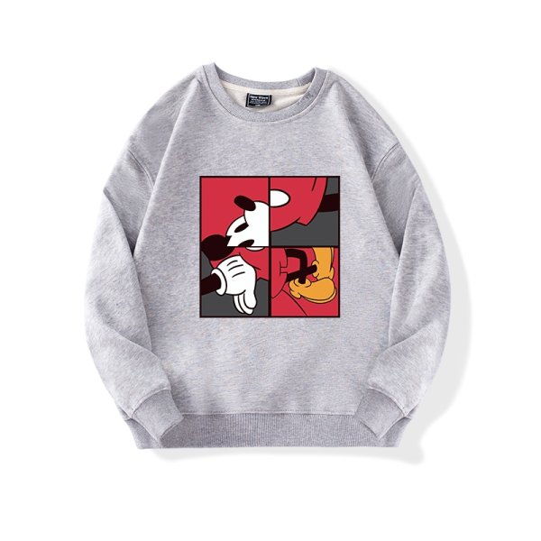 画像1: Unisex Jigsaw Mickey Mouse Print Sweatshirt　ユニセックス男女兼用ジグソーミッキー ミッキーマウスプリントスウェットトレーナー (1)