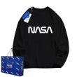 画像2: NASA LOGO sweat long t shirts  ユニセックス 男女兼用 ナサ ロゴ ロングTシャツ (2)