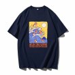 画像3: Ukiyo-e Surf Dog Round Neck T-Shirt   ユニセックス男女兼用浮世絵サーフドッグプリント半袖 Tシャツ (3)