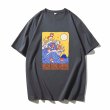 画像6: Ukiyo-e Surf Dog Round Neck T-Shirt   ユニセックス男女兼用浮世絵サーフドッグプリント半袖 Tシャツ (6)