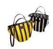 画像6: Unisex Striped basket tote shoulder bag　ストライプボーダーバケットトートショルダーバッグ (6)