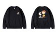 画像4: Unisex Snoopy & Charlie Brown print sweatshirt　ユニセックス男女兼用スヌーピー＆チャーリーブラウンプリントスウェットトレーナープラスサイズあり (4)