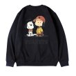 画像2: Unisex Snoopy & Charlie Brown print sweatshirt　ユニセックス男女兼用スヌーピー＆チャーリーブラウンプリントスウェットトレーナープラスサイズあり (2)