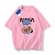 画像7: unisex NASA× Going out with sunglasses bear print Short Sleeve T-Shirt 　お出かけサングラスベア熊プリントラウンドネック Tシャツ ユニセックス 男女兼用 (7)