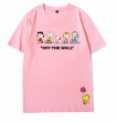 画像9: unisex  Snoopy and Friends Joint Short Sleeve T-Shirt　スヌーピーと仲間たちジョイントプリントラウンドネック Tシャツ ユニセックス 男女兼用 (9)