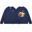 画像3: unisex The Simpsons & Snoopy & Printed Long Sleeve T-Shirt　シンプソンズ＆ スヌーピー＆プリント長袖Tシャツプリント ユニセックス 男女兼用 (3)