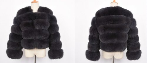 Real Fox Fur Real Fur Coat リアルフォックスファーコート ショート丈