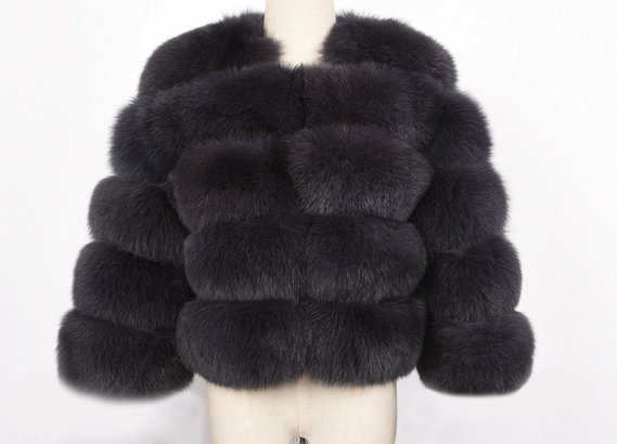 Real Fox Fur Real Fur Coat リアルフォックスファーコート ショート丈