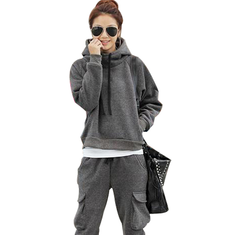 Womens Cargo Hoodie And Pants Set Upスウェット セットアップ フード付きパーカー カーゴパンツ
