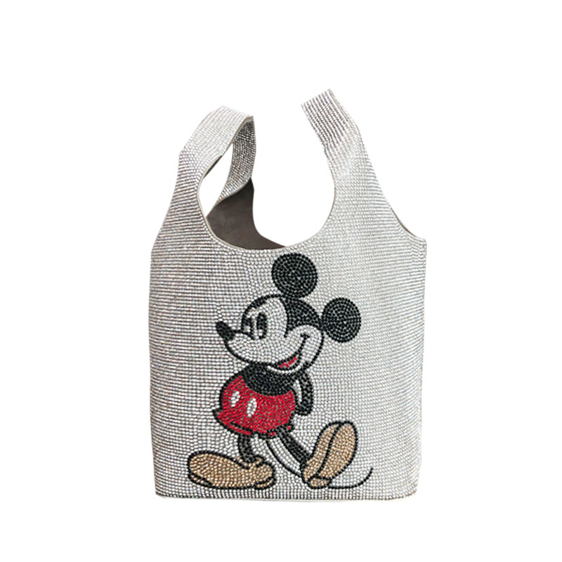 Women's Mickey Mouse Rhinestone Tote Bag Disney ミッキーマウス