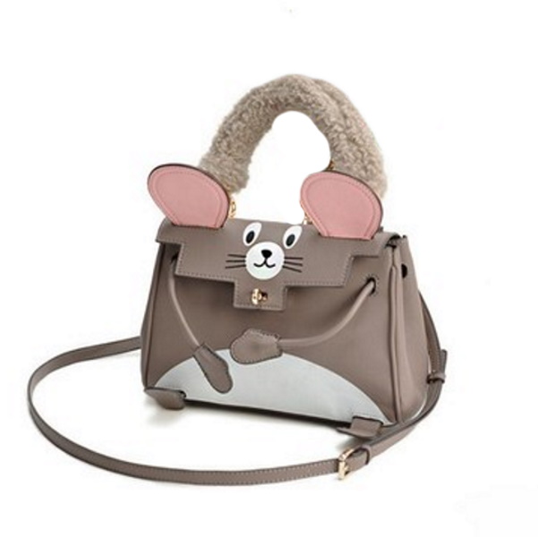 Mouse Tote Bag with Cheese Strap ネズミ チーズショルダーストラップ付 トートバッグ - CREA WEB SHOP  |クレアウェブショップ