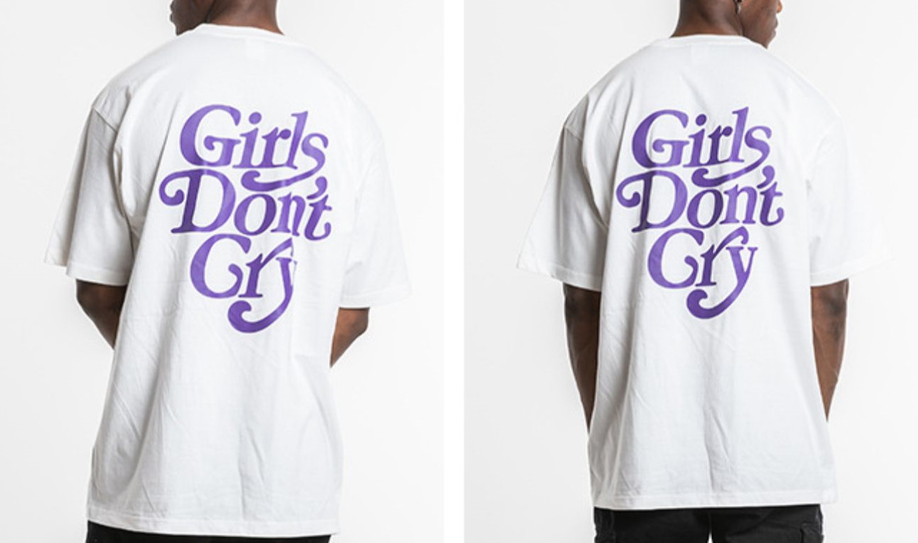 girls don't cry Tシャツ　紫　L レアverdy