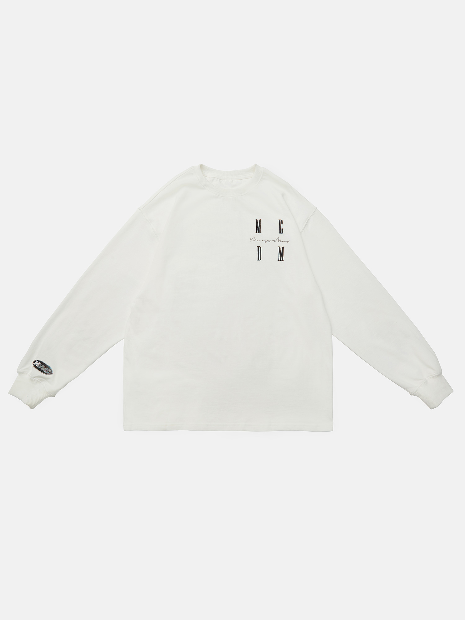 M.E.D.M MEDM logo basic cotton long sleeve t-shirts ユニセックス