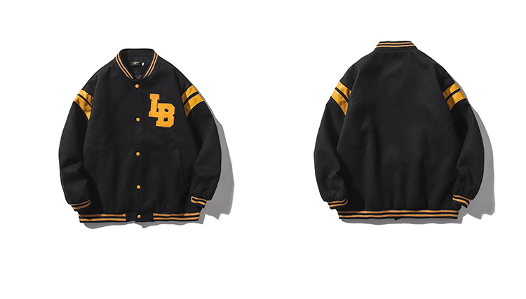 Unisex LB Emblem Logo Stadium Jumper Baseball Jacket uniform