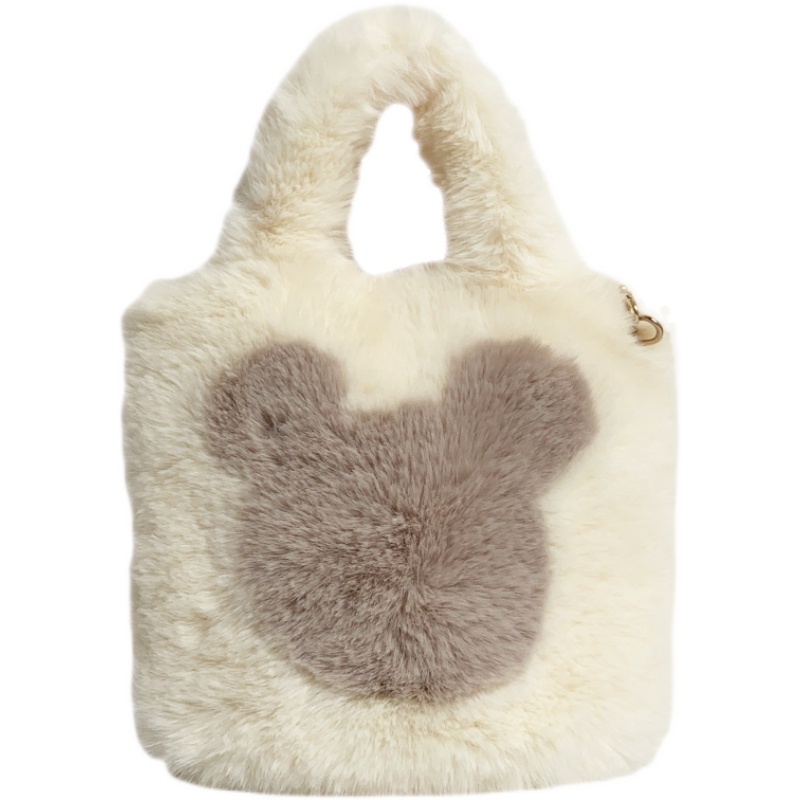Mickey Mouse Fur Tote Shoulder Bag　ミッキーマウス ミッキーファートートショルダーバッグ
