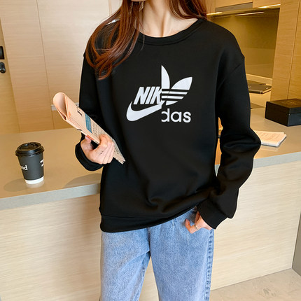 2021 New Color Unisex Men's NIKdas logo sweatshirt ユニセックス