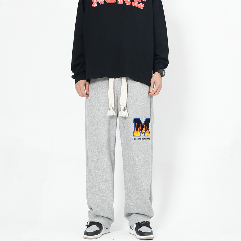 Unisex Woven drawstring sweatpants M logo sweat Pants 男女兼用ユニ