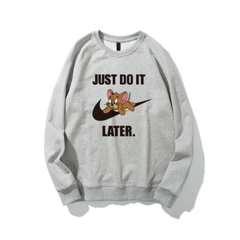 men and women round neck JUST DO IT LATER Tom & Jerry Sweat Shirts