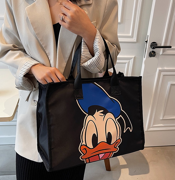 Mickey & Minnie & Donald Duck Canvas Tote Shoulder Bag ユニ