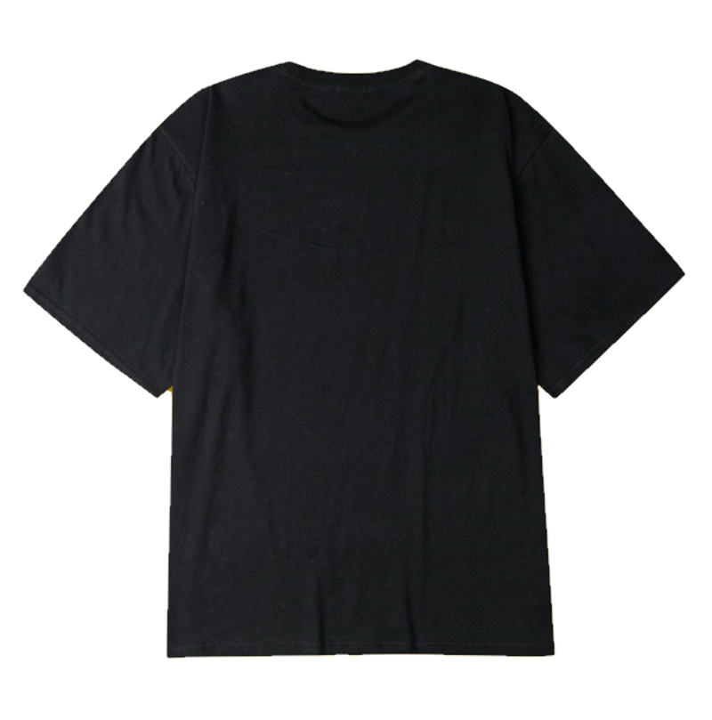 Simple Black Short Sleeve Plain T Shirt 即納シンプルブラック半袖無地tシャツユニセックス男女兼用