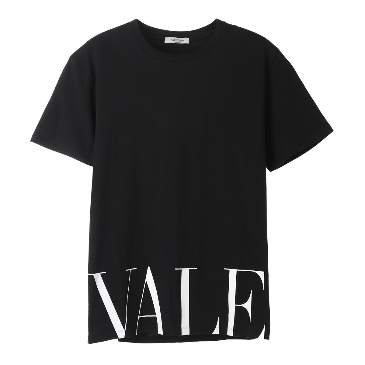 ヴァレンティノ　VLTNロゴ　Tシャツ　ユニセックス　白×黒ロゴ