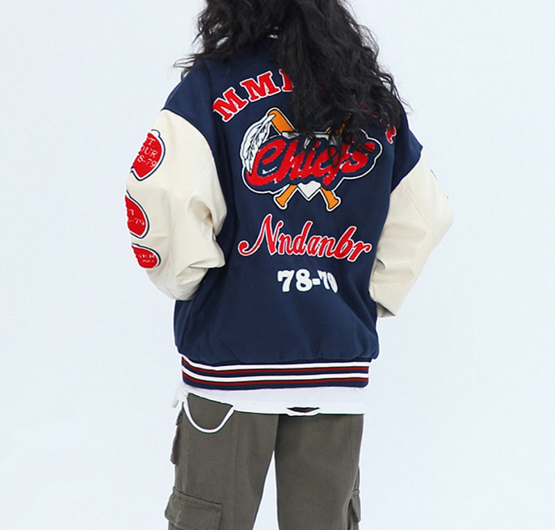 Rabbit ice hockey embroidery baseball uniform jacket BASEBALL